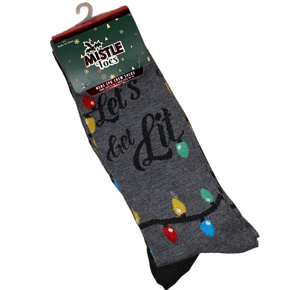 NEW mens let’s get lit socks